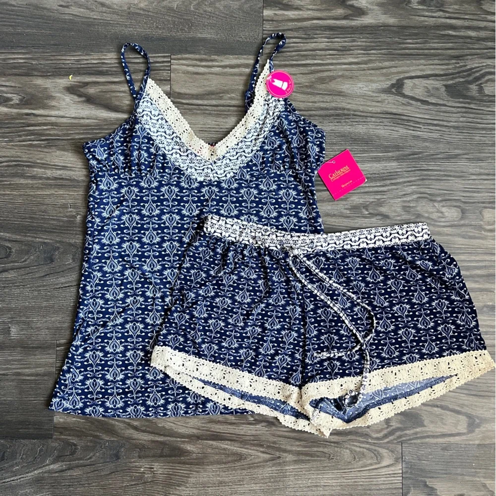 Catherine Malandrino Paisley Print Cami Set - Picture 1 of 6